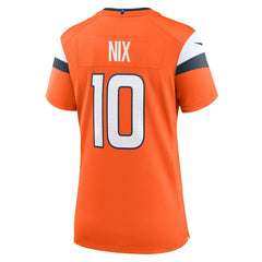 Bo Nix Denver Broncos Women's Game Jersey - Orange | Nike discount
