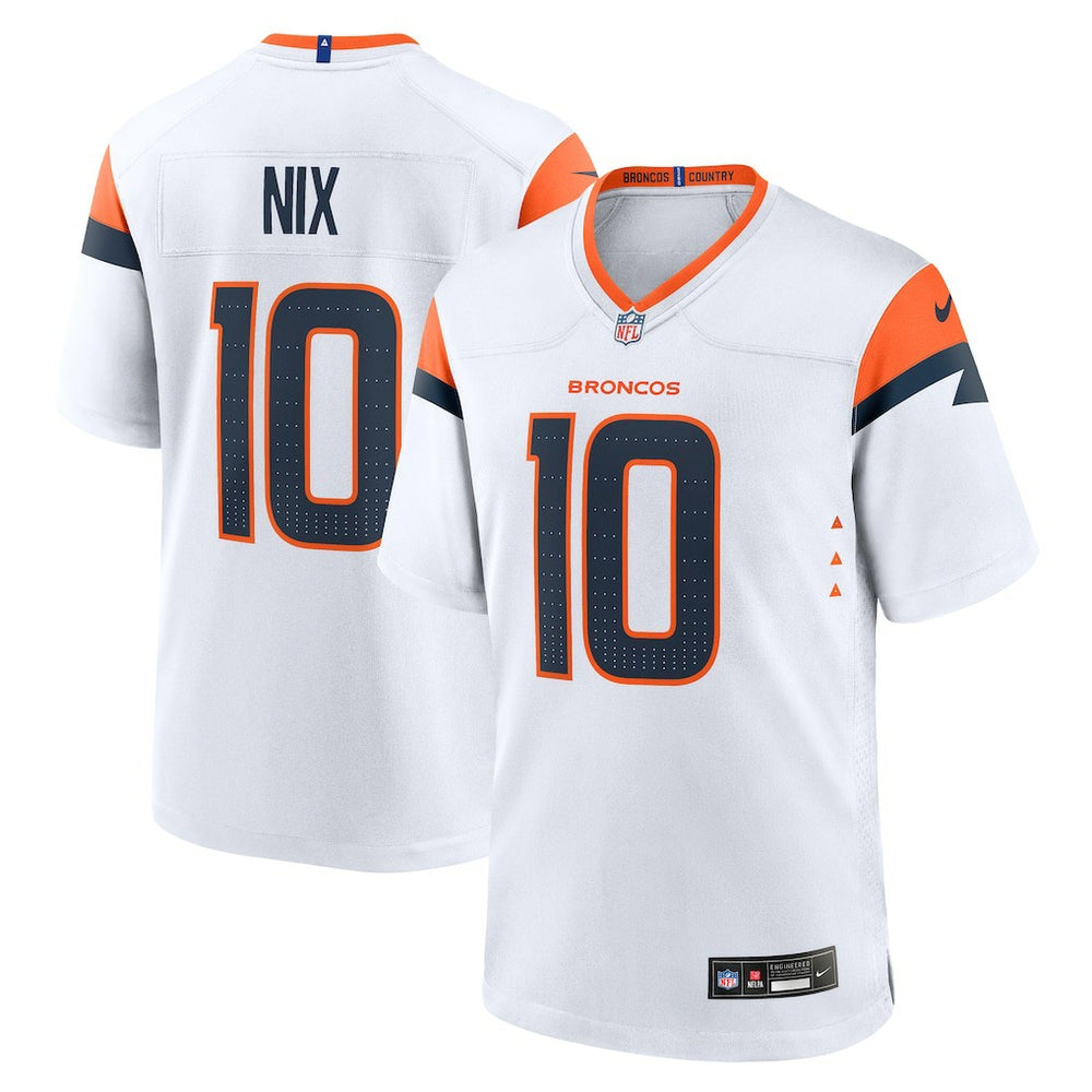 Bo Nix Denver Broncos Game Jersey - White | Nike discount