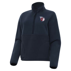 Cleveland Guardians Antigua Women's Figure Half-Zip Sweatshirt - Navy