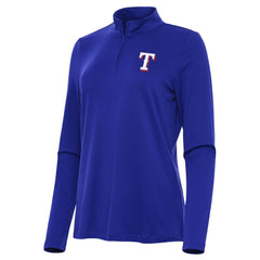 Texas Rangers Antigua Women's Reprocess Quarter-Zip Top - Royal