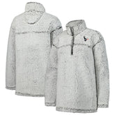 Houston Texans G-III 4Her by Carl Banks Women's Sherpa Quarter-Zip Jacket - Gray for sale
