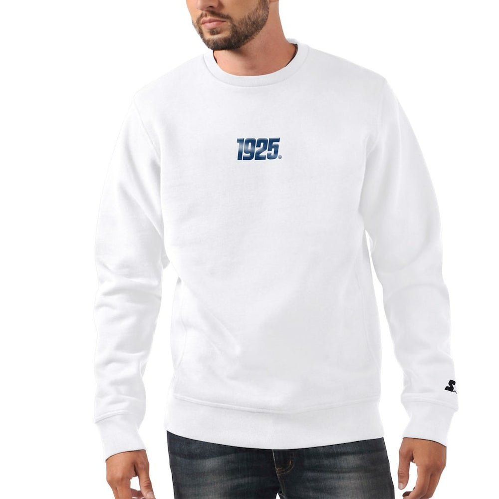 New York Giants Starter 1925 Collection Long Sleeve Pullover Sweatshirt - White cheap