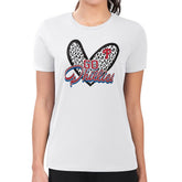 Philadelphia Phillies G-III 4Her by Carl Banks Women's Super-Slim Fit Lightweight Leopard Heart T-Shirt - White