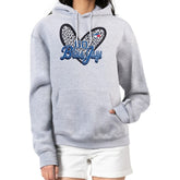 Toronto Blue Jays G-III 4Her by Carl Banks Women's Leopard Heart Pullover Hoodie - Heather Gray