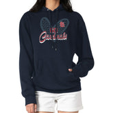 St. Louis Cardinals G-III 4Her by Carl Banks Women's Leopard Heart Pullover Hoodie - Navy