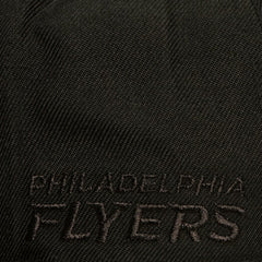 Philadelphia Flyers Mitchell & Ness Soul Strike Pearl Tonal Snapback Hat Black