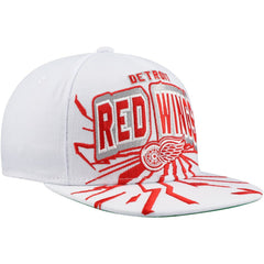 Detroit Red Wings Mitchell & Ness Youth After Shock Snapback Hat White