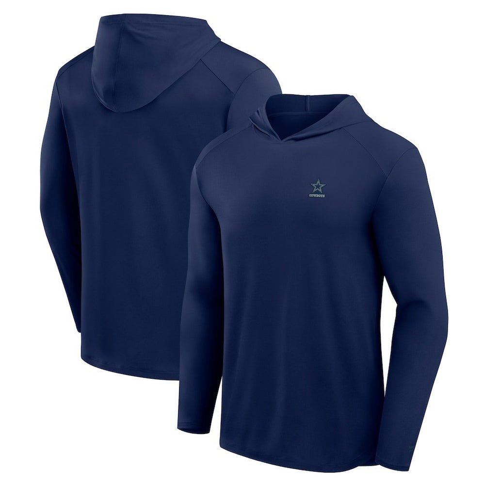 Dallas Cowboys Front Office Power Mono Long Sleeve Hoodie T-Shirt - Navy on sale
