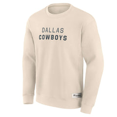 Dallas Cowboys Elements Future Ground Lettering Pullover Sweatshirt - Cream on sale
