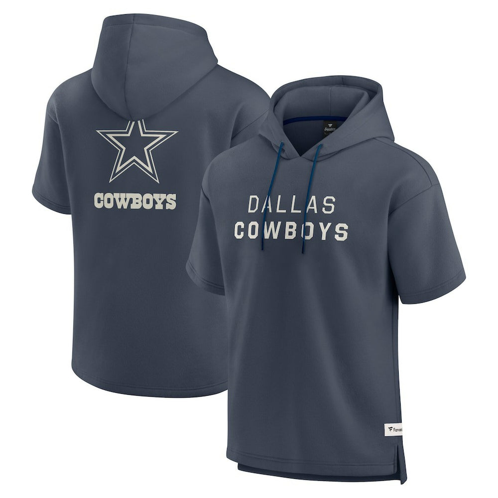 Dallas Cowboys Elements Future Ground Lettering Short Sleeve Pullover Hoodie - Navy for sale