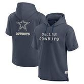 Dallas Cowboys Elements Future Ground Lettering Short Sleeve Pullover Hoodie - Navy for sale