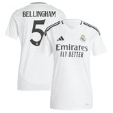 Jude Bellingham Real Madrid Women's 2024/25 Home Replica Player Jersey - White | Adidas outlet