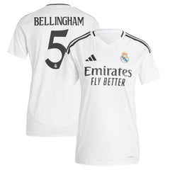Jude Bellingham Real Madrid Women's 2024/25 Home Replica Player Jersey - White | Adidas outlet