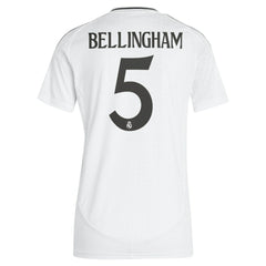 Jude Bellingham Real Madrid Women's 2024/25 Home Replica Player Jersey - White | Adidas outlet