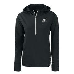 Arizona Cardinals Cutter & Buck Women's Daybreak Eco Recycled Half-Zip Hoodie - Black sale
