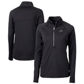 Detroit Lions Cutter & Buck Women's Adapt Eco Knit Stretch Recycled Half-Zip Pullover Top - Black on sale