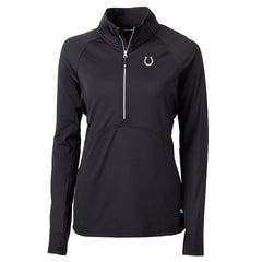 Indianapolis Colts Cutter & Buck Women's Adapt Eco Knit Stretch Recycled Half-Zip Pullover Top - Black online