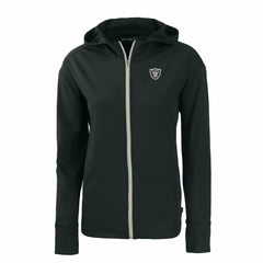 Las Vegas Raiders Cutter & Buck Women's Daybreak Eco Recycled Full-Zip Hoodie - Black on sale