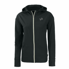 Detroit Lions Cutter & Buck Women's Daybreak Eco Recycled Full-Zip Hoodie - Black cheap