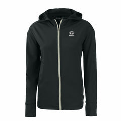 Green Bay Packers Cutter & Buck Women's Daybreak Eco Recycled Full-Zip Hoodie - Black for sale