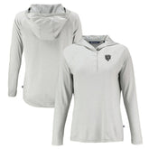 Chicago Bears Cutter & Buck Women's Coastline Epic Comfort Eco Recycled Long Sleeve Hoodie T-Shirt - Gray cheap