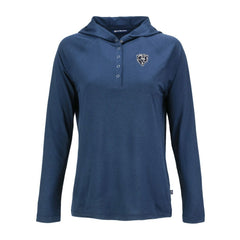 Chicago Bears Cutter & Buck Women's Coastline Epic Comfort Eco Recycled Long Sleeve Hoodie T-Shirt - Navy outlet