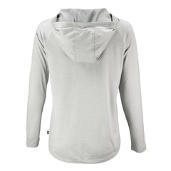 Green Bay Packers Cutter & Buck Women's Coastline Epic Comfort Eco Recycled Long Sleeve Hoodie T-Shirt - Gray for sale