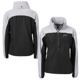 Buffalo Bills Cutter & Buck Women's Charter Eco Recycled Half-Zip Hoodie Anorak Jacket - Black online