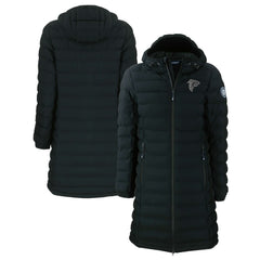 Atlanta Falcons Cutter & Buck Women's Mission Ridge Repreve Eco Insulated Full-Zip Hoodie Long Puffer Jacket - Black online