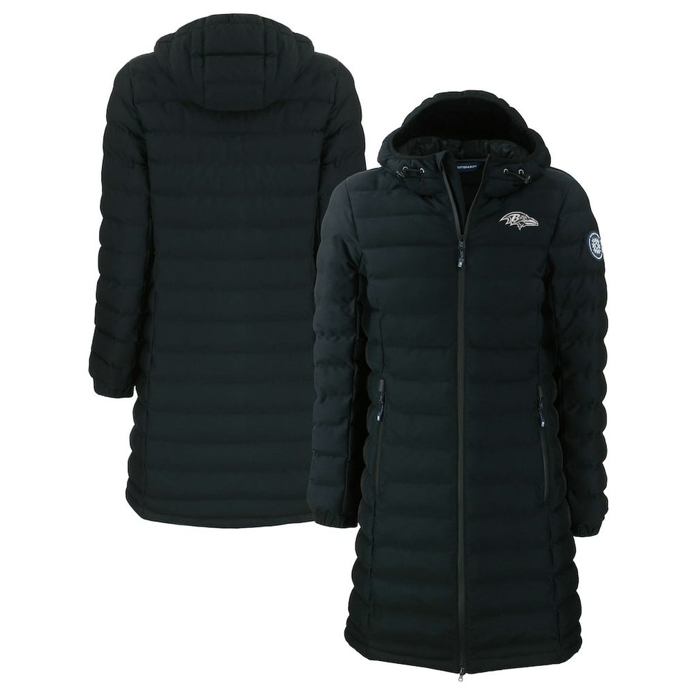 Baltimore Ravens Cutter & Buck Women's Mission Ridge Repreve Eco Insulated Full-Zip Hoodie Long Puffer Jacket - Black outlet