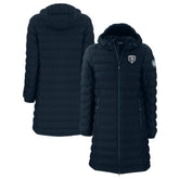 Chicago Bears Cutter & Buck Women's Mission Ridge Repreve Eco Insulated Full-Zip Hoodie Long Puffer Jacket - Navy online