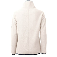 New England Patriots Cutter & Buck Women's Cascade Eco Sherpa Fleece Half-Zip Jacket - Oatmeal cheap