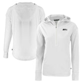 Seattle Seahawks Cutter & Buck Women's Daybreak Eco Recycled Half-Zip Hoodie - White outlet