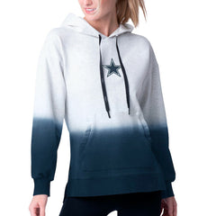 Dallas Cowboys MSX by Michael Strahan Women's Daniela Pullover Hoodie - Heather Gray/Navy cheap