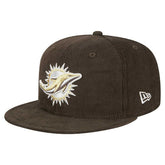 Miami Dolphins New Era Choco Cord 59FIFTY Fitted Hat - Brown cheap