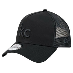 Kansas City Chiefs New Era Domain 9FORTY A-Frame Trucker Adjustable Hat - Black online