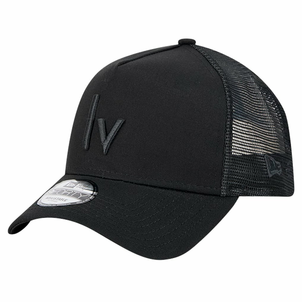 Las Vegas Raiders New Era Domain 9FORTY A-Frame Trucker Adjustable Hat - Black cheap