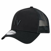Las Vegas Raiders New Era Domain 9FORTY A-Frame Trucker Adjustable Hat - Black cheap