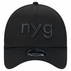 New York Giants New Era Domain 9FORTY A-Frame Trucker Adjustable Hat - Black on sale
