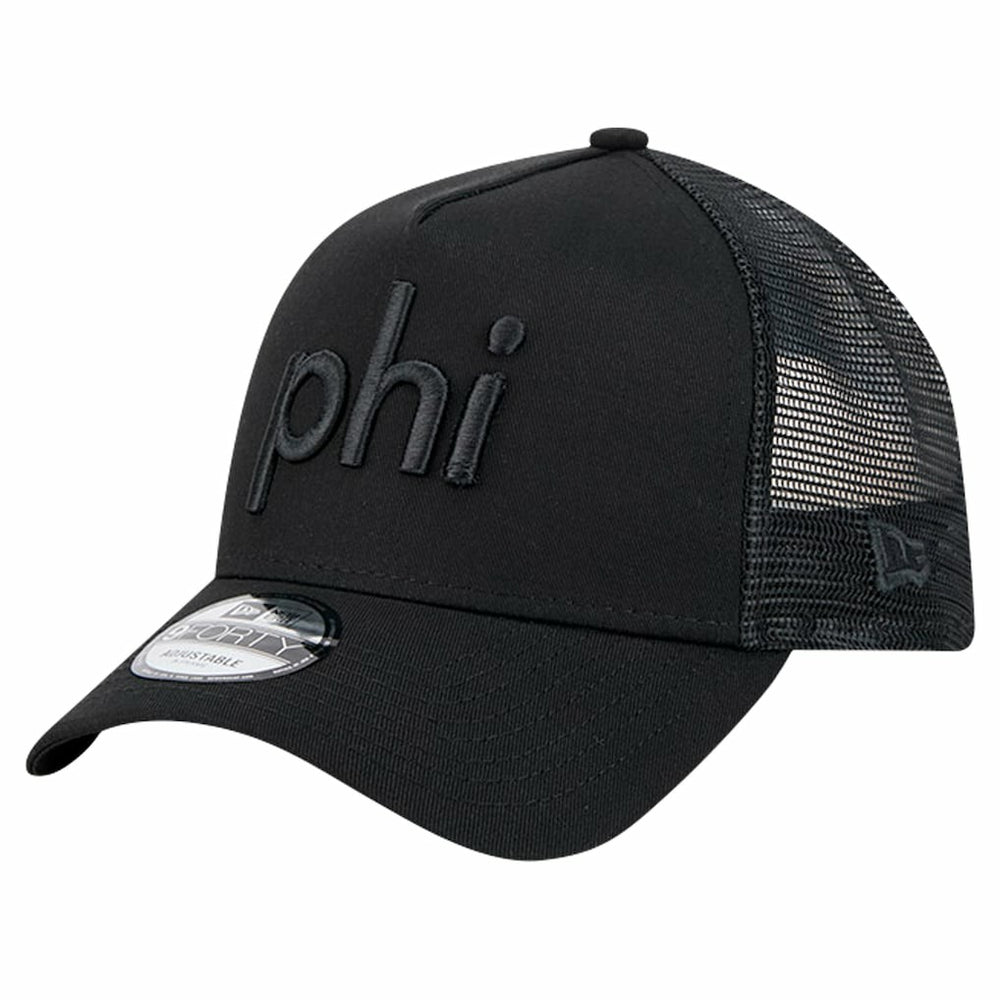 Philadelphia Eagles New Era Domain 9FORTY A-Frame Trucker Adjustable Hat - Black online
