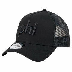 Philadelphia Eagles New Era Domain 9FORTY A-Frame Trucker Adjustable Hat - Black online