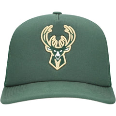 Milwaukee Bucks Core Evergreen OTC Trucker Adjustable Hat - Hunter Green | Mitchell & Ness online