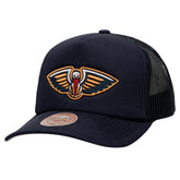 New Orleans Pelicans Core Evergreen OTC Trucker Adjustable Hat - Navy | Mitchell & Ness online