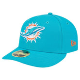 Miami Dolphins New Era Omaha Low Profile 59FIFTY Fitted Hat - Aqua online