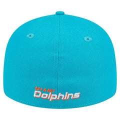 Miami Dolphins New Era Omaha Low Profile 59FIFTY Fitted Hat - Aqua online