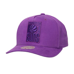 Phoenix Suns Washed Out Tonal Logo Snapback Hat - Purple | Mitchell & Ness online