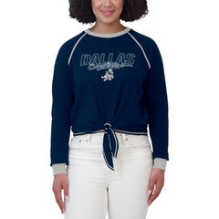 Dallas Cowboys WEAR by Erin Andrews Women's Tie-Front Long Sleeve T-Shirt - Navy online