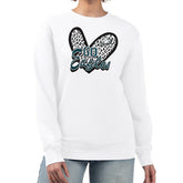 Philadelphia Eagles G-III 4Her by Carl Banks Women's Leopard Heart Pullover Sweatshirt - White cheap