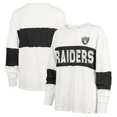 Las Vegas Raiders '47 Women's Clubhouse Pride Taylor Long Sleeve T-Shirt - Cream for sale