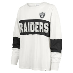 Las Vegas Raiders '47 Women's Clubhouse Pride Taylor Long Sleeve T-Shirt - Cream for sale